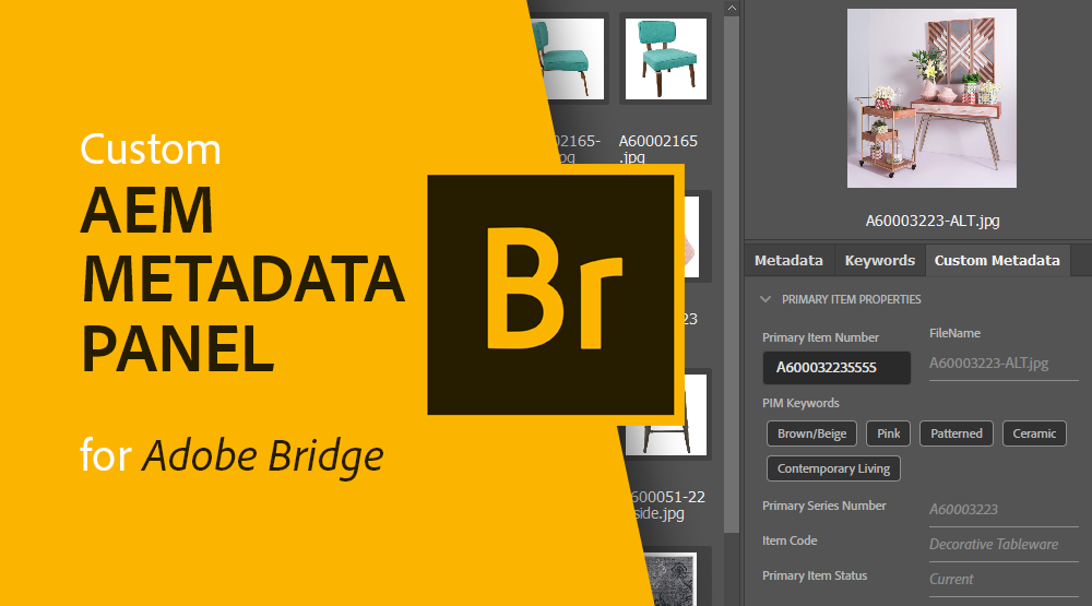 Custom Metadata Panel Plugin for Adobe Bridge