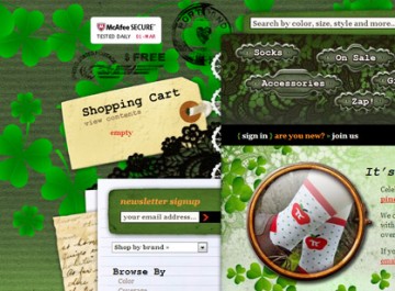 Sock Dreams Shamrock Theme